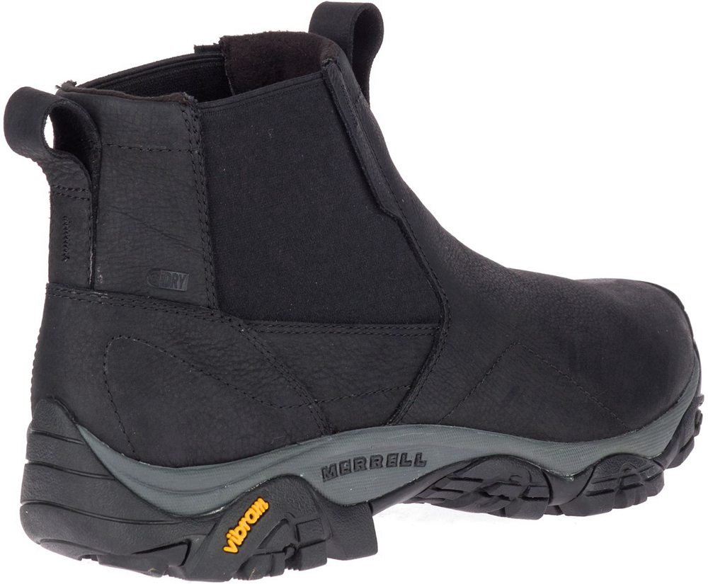 Merrell Boots Black - Moab Adventure Chelsea Waterproof - Mens 56WEMXUJL